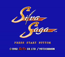 Silva Saga — Title screen